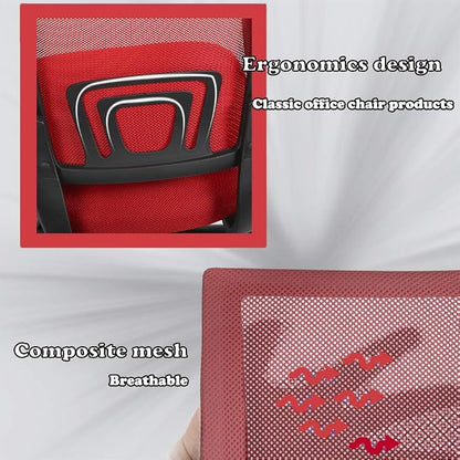 Office Chair Ergonomic Cheap Desk Chair Mesh Executive Computer Chair with Arms for Back Pain, Set of 2