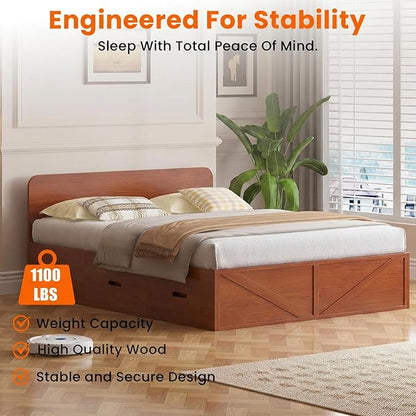 CECER 3-in-1 Full Murphy Bed with Mattress for Small Space -Maroon | Multi-Functional Desgin that Converts to Sofa Set，Bed and Cabinet，Easy Assemble ＆ Conversion