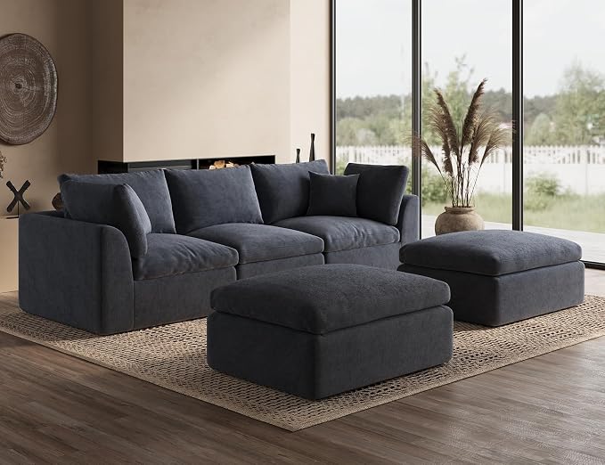 ohllob Ottoman for Cloud Sectional Couches Living Room, Modular, Boneless