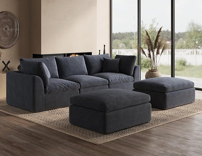 ohllob Ottoman for Cloud Sectional Couches Living Room, Modular, Boneless