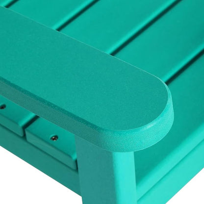 Costaelm Paradise Kids Outdoor Preschool HDPE Plastic Rocking Chair (Set of 2), Turquoise