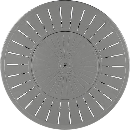 Oakland Living Round 44 in. x 44 in. Aluminum Propane Fire Pit Table with Glass Beads, Two Covers, Lid, 57,000 BTUs in Grey Finish