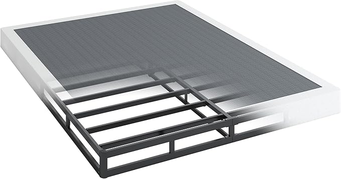QEROMY 5 Inch Low Profile Box Spring, Sturdy Metal Frame Mattress Foundation, Easy Assembly, Quiet & Noise-Free, King Size