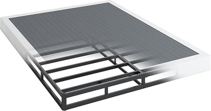 QEROMY 5 Inch Low Profile Box Spring, Sturdy Metal Frame Mattress Foundation, Easy Assembly, Quiet & Noise-Free, King Size