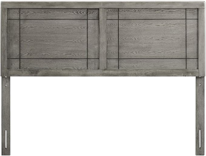 Modway MOD-6221-GRY Archie Full Wood Headboard, Gray