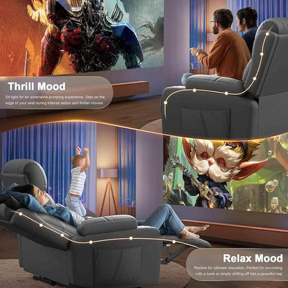 Reclining Loveseat, 55.1" RV PU Leather Wall Hugger Recliner Love Seats Sofa with Charging Station, Removable Armrest, Cup Holder, Double Recliners Couch, Manual Love Seat for Living Room