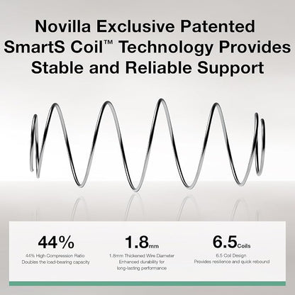 Novilla L-Shape Sectional Couches for Living Room with Smarts Coil® Support, 3 Seater Sectional Sofas for Living Room Bedroom, Corduroy Cloud Couch Sectional, No Assembly(Black, Right Hand Facing)