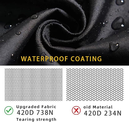 Fire Pit Cover Round for Solo Stove Yukon 27 inch-30 inch, Waterproof Smokeless Fire Pit Cover, Fits for Gas/Table/Bowl Fire Pits - 30 inch D X 18 inch H