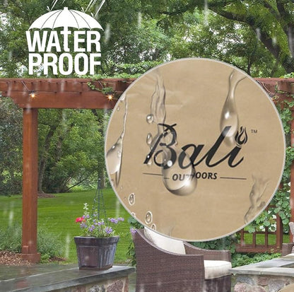 BALI OUTDOORS 30 Inch Fire Pit Cover Round Column, Heavy Duty, Waterproof and Weather Resistant Oxford Fabric Cover