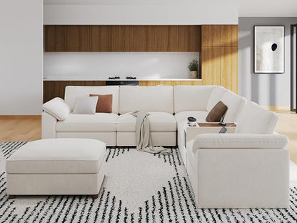 EASE MOOSE L Shape Sectional Modular Sofa,Oversized Modular Cloud Sofa