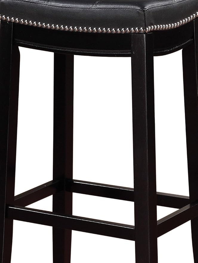 Linon Claridge Bar, Black Stool, 32" X 18.75" X 13"