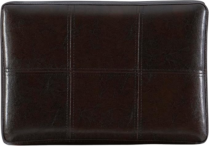 Linon Home Décor Kingston Backless Linon Claridge Stool, Counter Height, Brown Patch Counter, 12.75"D x 18.25"W x 26.75"H