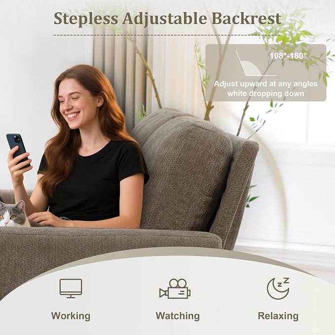 3 in 1 Folding Convertible Sleeper Sofa Bed Pull Out Couch with USB Port Side Pockets Side Table Loveseat Sofa Bed with Adjustable Backrest for Living Room Bedroom Office 66" Darkbrown 2 SEAT