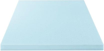 Best Price Mattress 4 Inch Ventilated Memory Foam Mattress Topper, Cooling Gel Infusion, CertiPUR-US Certified, Dorm Essentials, King