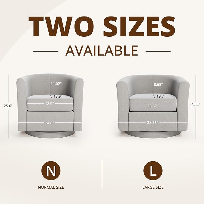 Swivel Accent Chair with Storage Ottoman Set of 2, Modern Velvet Barrel Chair, Upholstered Armchair with Footrest for Living Room/Reading/Bedroom, 25.4'' D x 28.35'' W x 24.4'' H, White