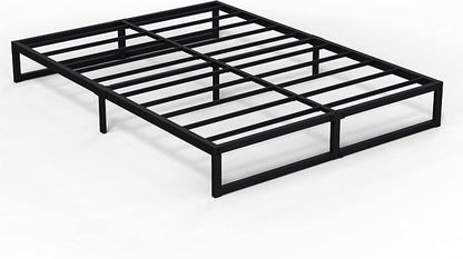 Richwanone 10 Inch Cal King Bed Frame Heavy Duty Metal Platform Bed, Black | Cal King Platform Bed Frame, Mattress Foundation with Steel Slat Support, No Box Spring Needed, Easy Assembly