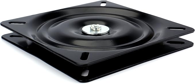 Fasmov 7" Heavy Duty Bar Stool Swivel Replacement Seat Swivel Base Bar Stool Swivel Plate, Black