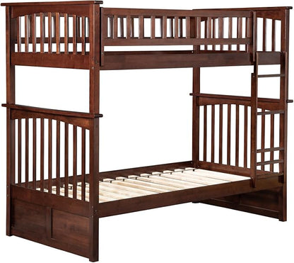 AFI, Columbia Bunk Bed Twin Over Twin, Walnut
