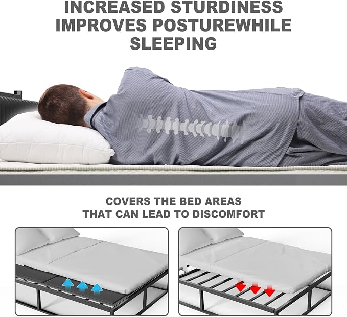 Imperius Folding Spring Box Bunkie Board,10MM, Bed Support Flat Noodles, King Size 76x80'' ﻿ ﻿Light and Thin, Breathable, Noise Minimizing,Moisture Resistant Bunkieboards