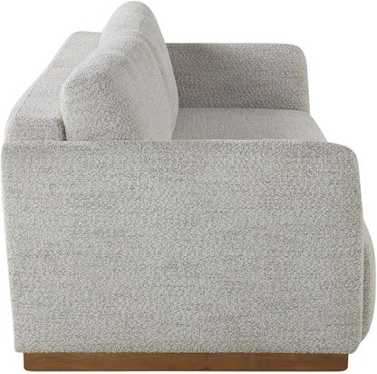 Serta Vail 86" Convertible Sleeper Sofa, Queen Size, Wall-Hugging Dreamglide Mechanism, Dreamcoil Comfort, Boucle Fabric, Ivory