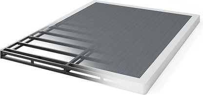 QEROMY 3 Inch Low Profile Box Spring, Sturdy Metal Frame Mattress Foundation, Easy Assembly, Quiet & Noise-Free, Queen Size