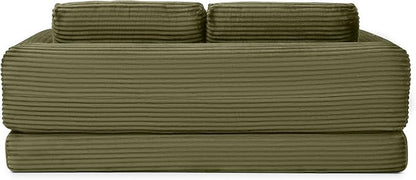 82-Inch Foldable Loveseat Boneless Cloud Couch, Modern Compressed Foam Daybed Floor Mattress Sleeper Sofa, 2-in-1 Boneless Convertible Sofa in a Box,No Assembly Required