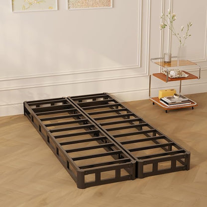 Maenizi Split Twin Box Spring 5 Inch, Easy Assembly Bed Foundation, Heavy Duty Low Profile Metal Twin Box Spring Only with Fabric Cover, Noise Free