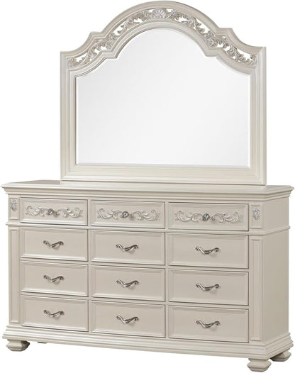 First of a Kind Valentina Pearl King 5 Piece Bedroom Set