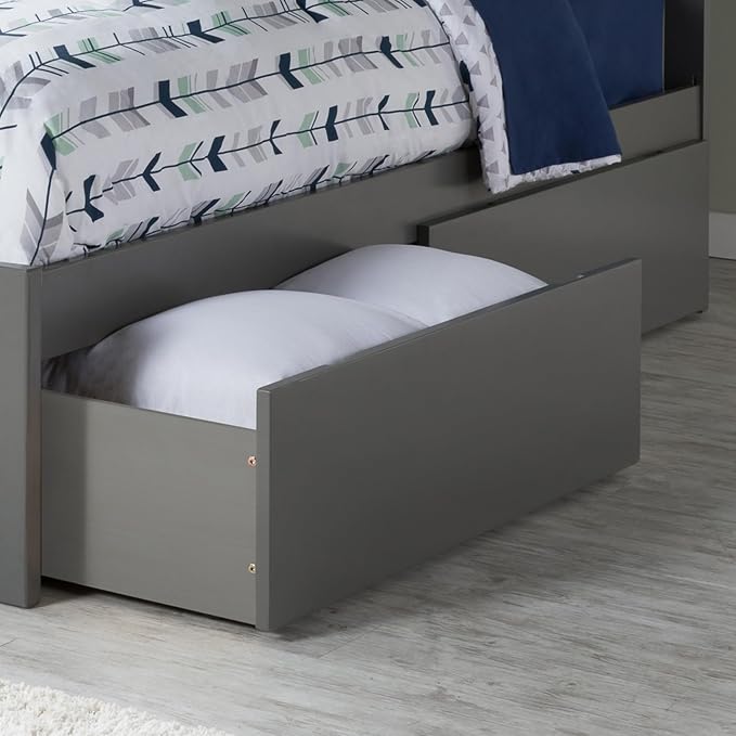 AFI Queen/King/Twin XL Under Bed Storage Drawers (Set of 2), Grey