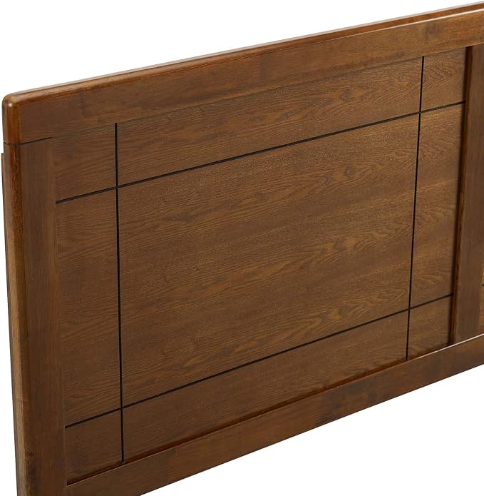 Modway MOD-6221-WAL Archie Full Wood Headboard, Walnut