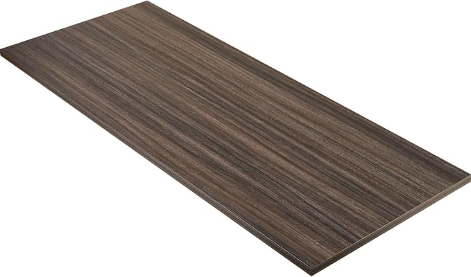 Kaboon Universal Tabletop 55"x20", Solid One-Piece Melamine Table Top, Double Desk L-Desk DIY, Home and Office,Eucalyptus