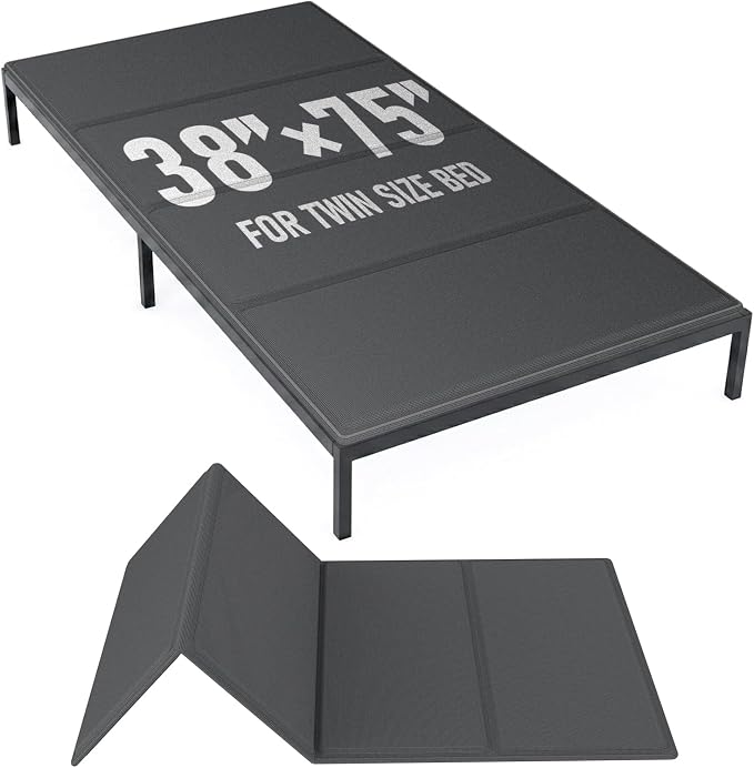 Bunkie Board Twin Size (38x75''), 10mm Bed Boards for Under Mattress, Breathable, Noise Minimizing, Moisture Resistant Bunkieboards, Heavy Duty Bed Support Board for Platform & Slatted Frames