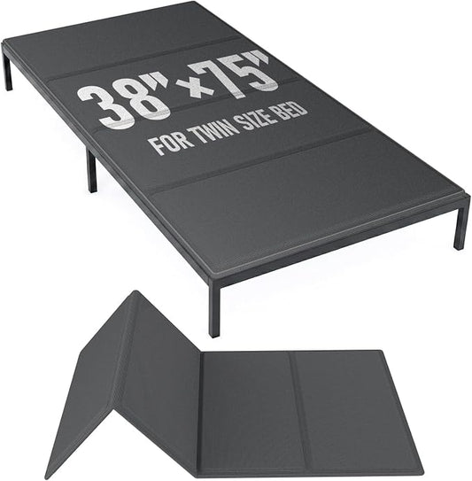 Bunkie Board Twin Size (38x75''), 10mm Bed Boards for Under Mattress, Breathable, Noise Minimizing, Moisture Resistant Bunkieboards, Heavy Duty Bed Support Board for Platform & Slatted Frames