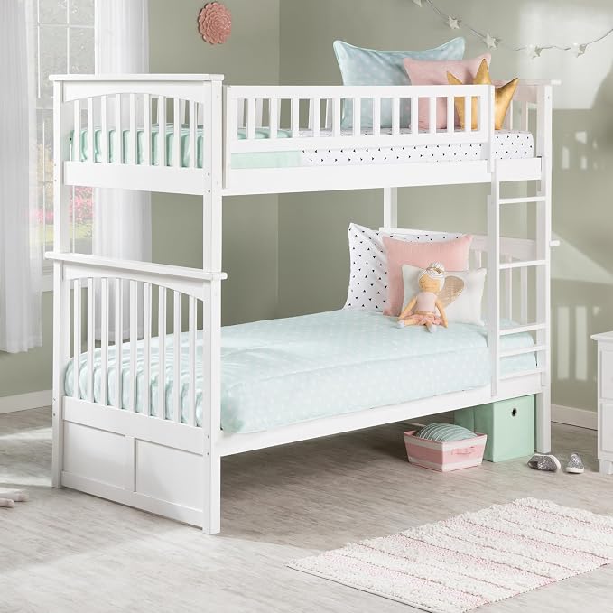 AFI, Columbia Bunk Bed Twin Over Twin, White