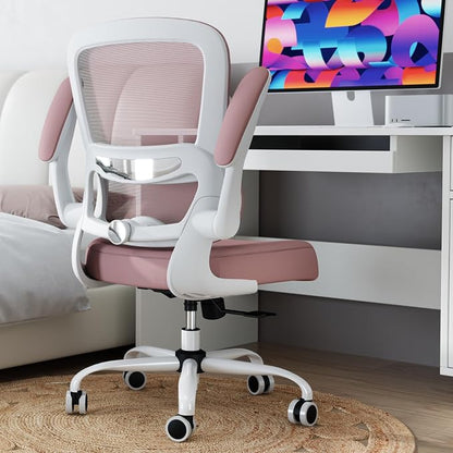 TRALT Office Chair - Ergonomic Desk Chair with Adjustable Lumbar Support, Mesh Computer Chair, Executive Chairs for Home Office Comfortable Lumbar Support (Pink)