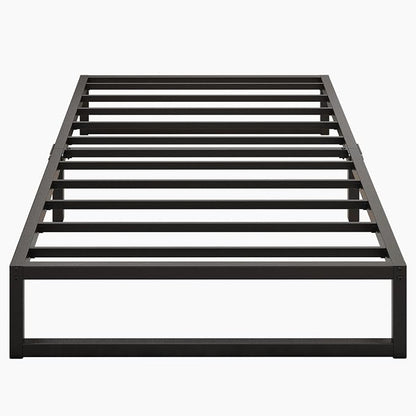 Lutown-Teen 9 Inch Twin Bed Frames Heavy Duty Metal Twin Platform Bed Frame No Box Spring Needed, Noise Free, Easy Assembly, Black