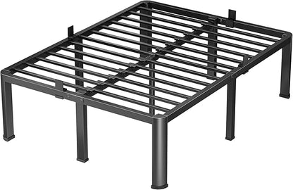 VIPSHOW 18 Inch King Heavy Duty 3500 lbs Bed Frame with Round-Corner Legs & Anti-Squeak Design – Quick Assembly Metal Platform, No Box Spring Needed