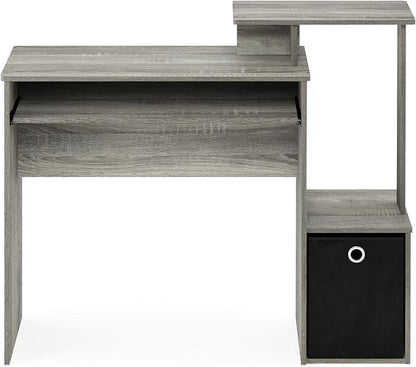 Furinno Econ Multipurpose Home Office Computer Writing Desk, French Oak Grey