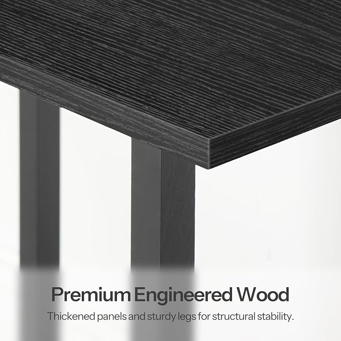HOOBRO Small End Table with Charging Station, Narrow Side Table with USB Port and Outlets, Skinny Sofa Table, Slim Nightstand, Living Room, Bedroom, Black BK240UBZ01