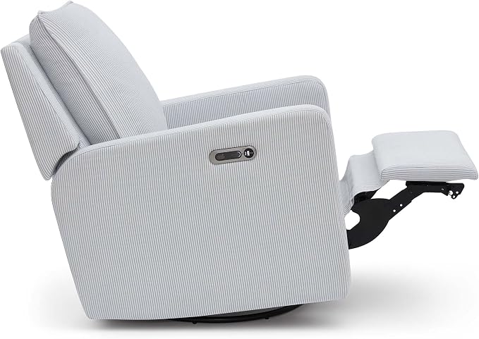 Delta Children - babyGap Harlowe Power Recliner, Sky Blue | Power Recliner with USB-A and Type-C Ports, Greenguard Gold Certified, Stain-Resistant Fabric, Oeko-TEX 100 Certified