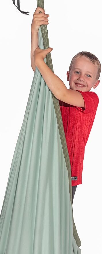 Sensory Pod Swing, Indoor Hanging Cocoon Chair with Memory Foam Cushioning, Kids Hammock Swing Chair