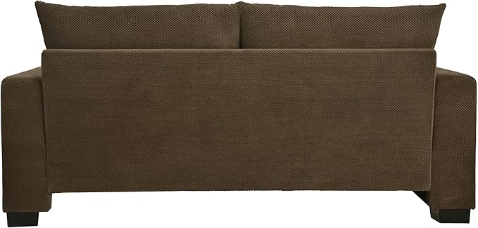 Ball & Cast 69" Loveseat Sofa, Modern Love Seat Couches for Living Room,Upholstered 2 Seater Small Couch with Throw Pillows for Bedroom,Apartment,Office,Easy Assembly,Coffee