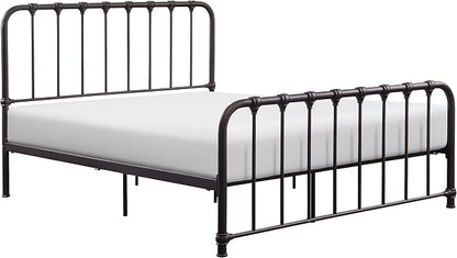 Lexicon Full Metal Bed Frame, Platform Bed with Strong Metal Slat Support Under Bed Storage, Full Bed Frame with Headboard, No Box Spring Needed, Easy Assembly, Full, Dark Bronze