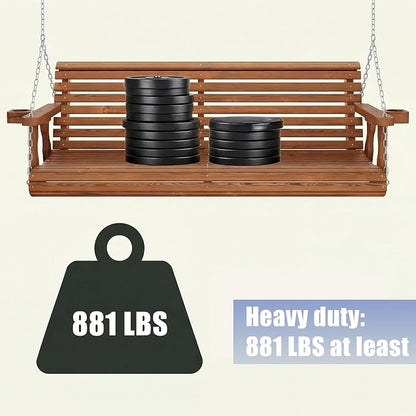 Heavy Duty Porch Swing Hanging Chain Kit (2 Pack) 1500 Lbs Capacity, up to 8 ft Length- Rustproof Zinc-Plated, 6 Quick Links & 2 Y-Chain Assemblies(Silver)