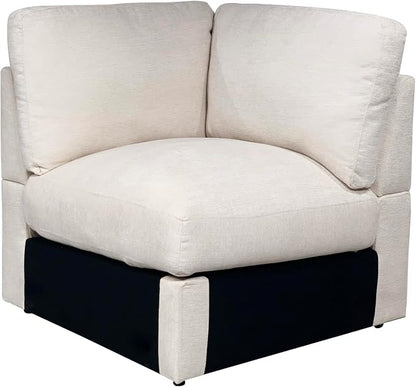 Ball & Cast 146" Oversized Modular L-Shaped Sectional Couch,Large Chenille Upholstered Sofa 8 Seat with Movable Ottoman & 2 Pillows,Comfty Sectionals W/Wide Armrest & Deep Seat,for Living Room,Beige