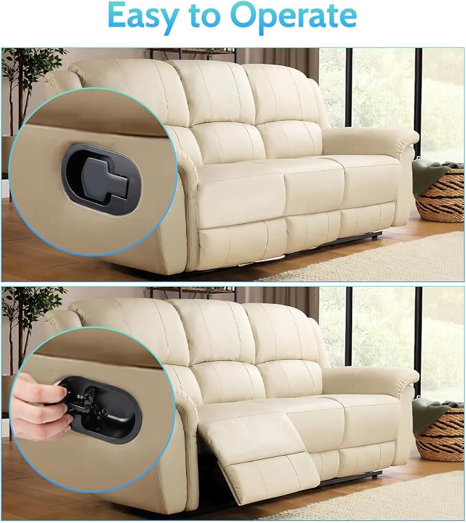 Sopito Universal Metal Recliner Handle Replacement Parts (4.4 * 2.7 in) with Retaining Clips, Fits for Lift Chair Electric Sofa Message Chair