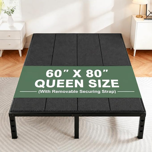 Bunkie Board Queen (60x80) 10mm H-Strength Rib Bed Boards for Under Mattress, Anti-Sag & Noise-Free Design, Heavy Duty Low Profile Anti-Slip Mattress Foundation for Platform Beds & Sofa Beds