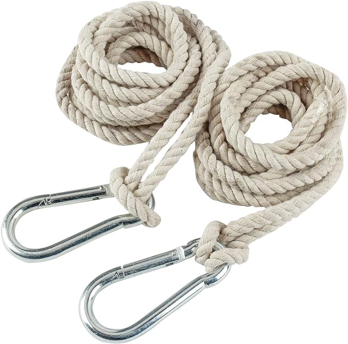 INNO STAGE 2 Tree Swing Hanging Straps Hammock Rope 13 FT Each with Heavy Duty Carabiner Hooks Kit for Camping or Tire Playground Accessories - Safer Extension Conversion/Easy Setup Indoor Outdoor