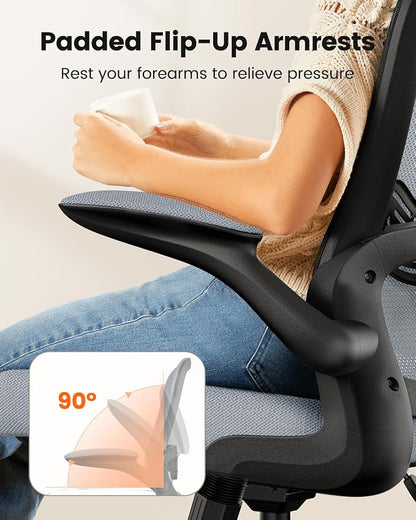 ErGear Drafting Chair,Tall Office Chair with Flip-Up Armrests, High Desk Chair Adjustable Height and Adjustable Footrest Ring, Ergonomic Standing Desk Chair with Lumbar Support, Blue,8 Pack