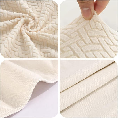YISUN Stool Covers Rectangle - 2 Pack Stretch Waterproof Saddle Seat Cover Counter Bar Stools Bar Chairs Covers Kitchen Island Chairs Cushion Protector